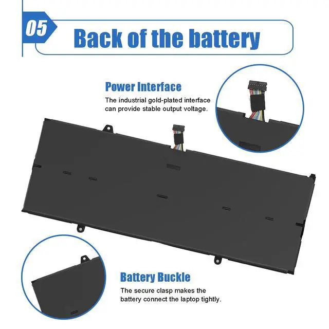 Alt view image 6 of 6 - L21C4PE2 Laptop Battery 59Wh Replacement for Lenovo Yoga 6-13ALC7 6-13ABR8 Series L21L4PE2 SB11F29412 5B11F29411 SB11F29410 5B11F29414 SB11F29418 5B11F29421 15.52V 3815mAh