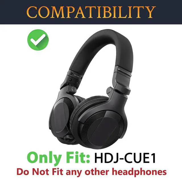 Alt view image 2 of 6 - 80mm Mesh Ear Pads for Pioneer DJ HDJ-CUE1 Headphones, Earpads Cushions with High-Density Noise Isolation Foam