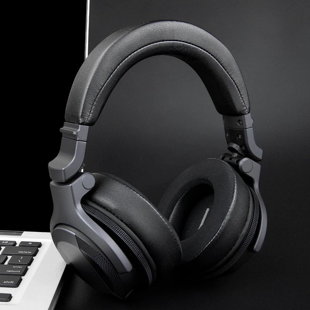 Alt view image 4 of 6 - 80mm Cooling Earpads for Pioneer DJ HDJ-CUE1 Headphones, Ear Pads Cushions with High-Density Noise Isolation Foam