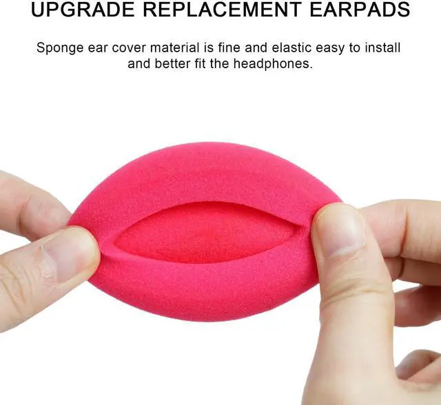 Alt view image 4 of 6 - GVOEARS Replacement Cushion Earpads for Koss Portapro Headphones 1 Pair (Rose)