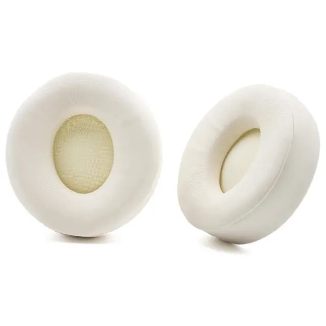Alt view image 2 of 6 - Replacement Earpads for Beats Solo Pro Wireless Headphones - White | Solo Pro Ear Pads Replacement, Protein Leather Soft Memory Foam Ear Cushion Pad for Beats Solo Pro Over Headphone Earmuffs