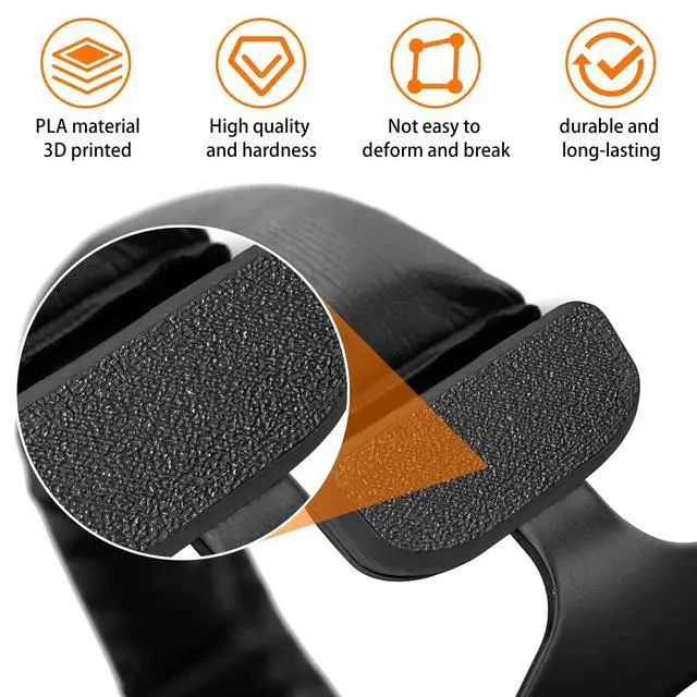Alt view image 3 of 7 - Headphones Slider Cover Kit for Beyerdynamic Headphones - 2 Pcs (Black)