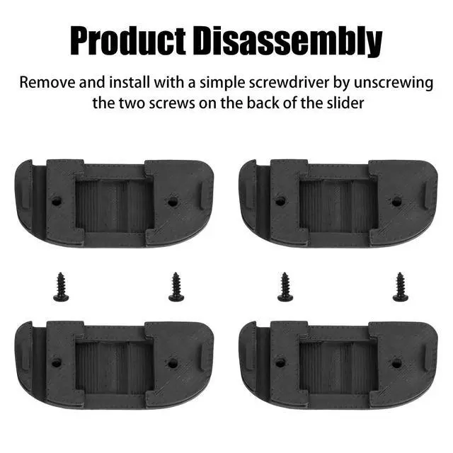 Alt view image 5 of 7 - Headphones Slider Cover Kit for Beyerdynamic Headphones - 2 Pcs (Black)