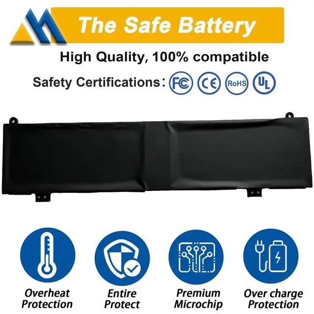 Alt view image 3 of 6 - 90Wh C41N2013 C41N2013-1 Battery Replacement for ASUS ROG Strix G15 G513 G513IM G513QR G17 G713 G713IM G713QM Rog Strix Scar 15 G533 7 G733 Zephyrus G15 GA503 M16 GU603 S17 GX703 15.4V 5675mAh