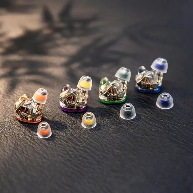 Alt view image 2 of 7 - TANGZU Tang Sancai Noble Medical Liquid Silicone IEM Eartips 4 Pairs | Aerospace-Grade Stainless Steel Acoustics, Earbud Tips Available in XS/S/M/L Size for In-ear Monitors (S)