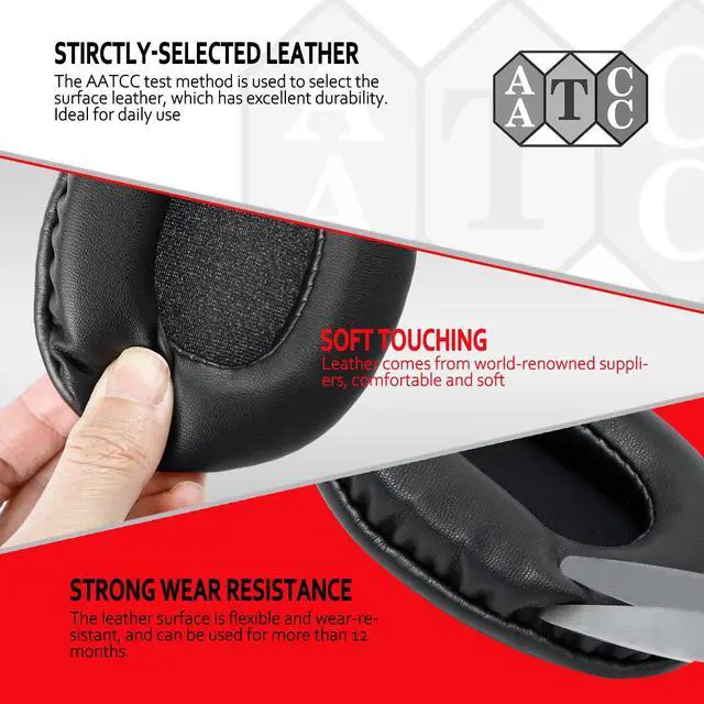Alt view image 7 of 7 - Replacement Ear Pads for Audio Technica M50X Soft Memory Foam Cushions Compatible with ATH M50X M50BT M40X M35 M30, Audio Technica Earpads, Black by