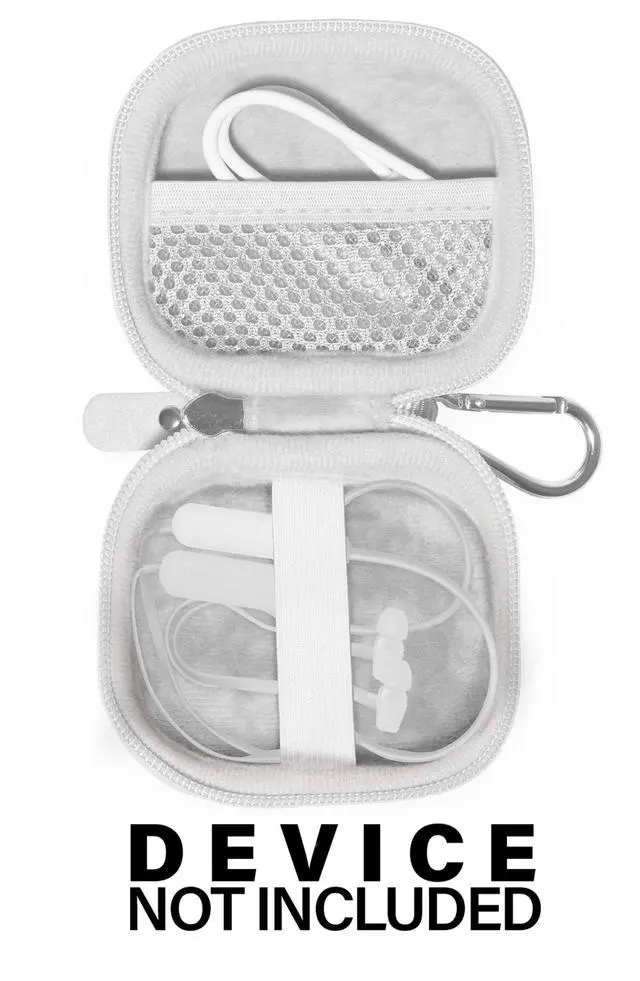 Alt view image 3 of 5 - Case for Sony WI-XB400, C300, C200, C100 Wireless in-Ear Bluetooth Headphones (White)