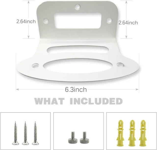 Alt view image 6 of 7 - Sturdy Metal Made Wall Mount Compatible with Orbi WiFi 6, 2 Pack Stand Holder Bracket for Orbi Mesh WiFi 6 System RBK850 RBK851 RBK852 RBK853, RBRE963