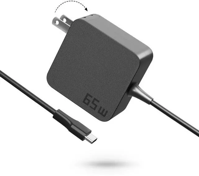 Main image of 65W USB C Laptop Charger for Lenovo Thinkpad Yoga HP Elitebook Spectre Dell Latitude MacBook Pro ASUS Chromebook Samsung 20V 3.25A Type C Power Adapter