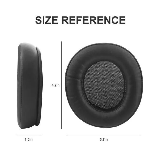 Alt view image 5 of 7 - Ear Pads Replacement Ear Pads Cushions Compatible with Razer Nari, Nari Ultimate, Nari Essential, Kraken Kitty, Kraken Tournament Edition Headset Protein Leather Memory Foam Earmuffs Earpads - Black