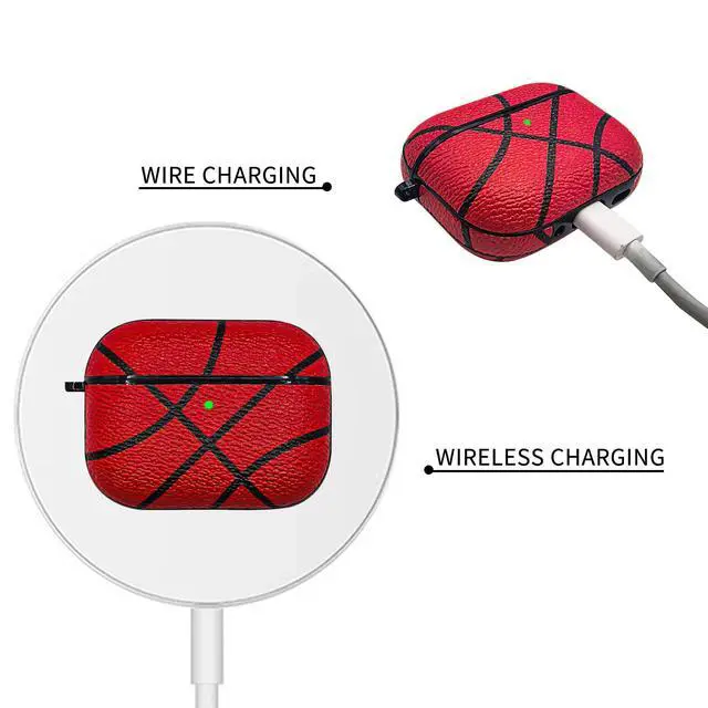 Alt view image 2 of 5 - for Airpods pro 3 Case Cover,Shockproof Case Cover for Earphone Airpods pro 3 with Keychain Front LED Visible (Basketball)