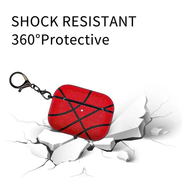 Alt view image 3 of 5 - for Airpods pro 3 Case Cover,Shockproof Case Cover for Earphone Airpods pro 3 with Keychain Front LED Visible (Basketball)