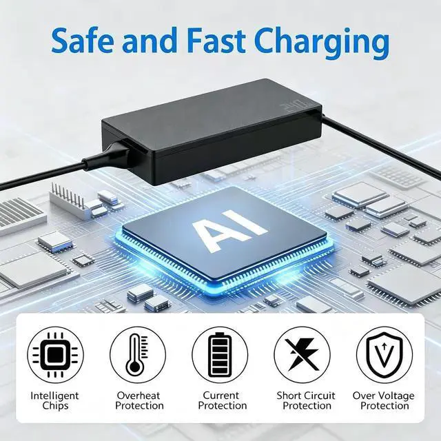 Alt view image 7 of 7 - 240W Charger A20-240p1a Fit for Asus ROG Zephyrus G14 GA403 TUF A14 Laptop | ROG Zephyrus G14 G16 (2025) GA605 GA403 Flow V16 Z13 Strix TUF A14 A16 A15 FA401 FA608 ProArt P16 ADP-240EB B Adapter Power