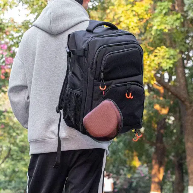 Alt view image 6 of 6 - On Ear Bluetooth Headphones Case Storage Carrying Bag Compatible with Marshall Major V/IV/III/II/ 5/4/ 3/2 (Brown)