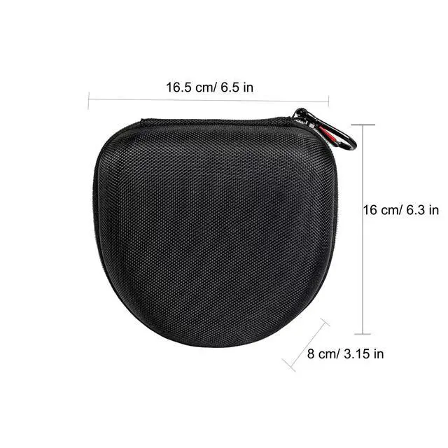 Alt view image 5 of 5 - On Ear Bluetooth Headphones Case Storage Carrying Bag Compatible with Marshall Major V/IV/III/II/ 5/4/ 3/2 (Black + Gold)