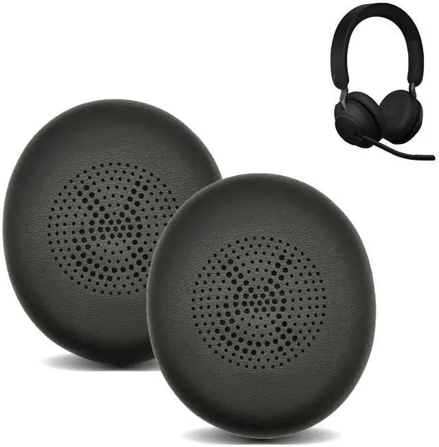 Main image of Replacement Ear Pads Compitable with Jabra Evolve2 65 MS/65 UC/USB, Earpads Cushions for Evolve2 40 UC/MS/USB, Headset Ear Covers Also Fit Jabra Elite 45h (Black)