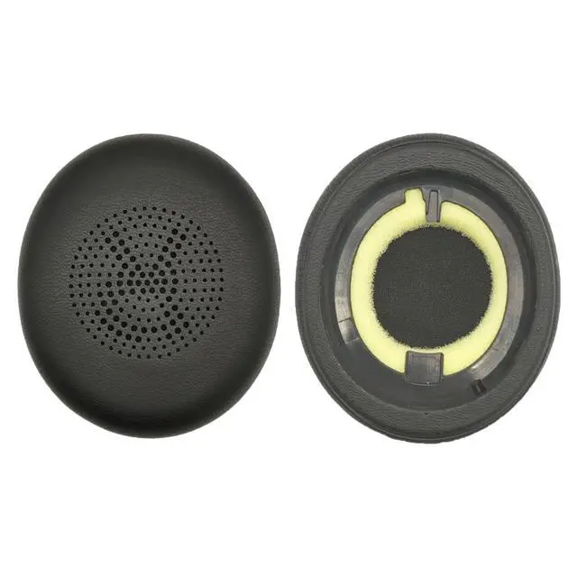 Alt view image 4 of 7 - Replacement Ear Pads Compitable with Jabra Evolve2 65 MS/65 UC/USB, Earpads Cushions for Evolve2 40 UC/MS/USB, Headset Ear Covers Also Fit Jabra Elite 45h (Black)