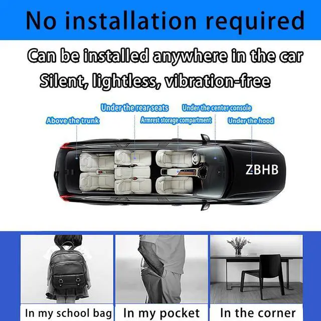 Alt view image 2 of 6 - GPS Tracker for Vehicles,Tracker Device for Vehicles,Car GPS Tracker | Car Tracker Device Hidden for Vehicles | Magnetic | Android and iOS Compatible | No SIM Card | Waterproof
