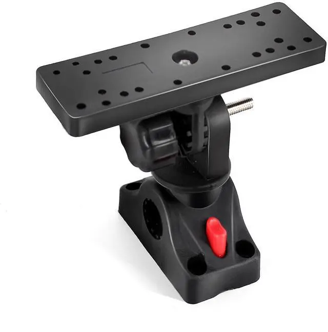 Main image of Fish Finder Mounts for Boat, 360° Adjustable Fish Finder Mounting Brackets, Depth Finders Mount, Universal Marine Electronics Mounting Plate for Boat, Canoe, Kayak