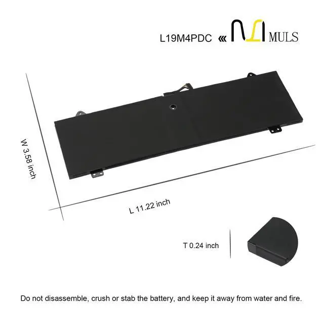 Alt view image 7 of 7 - L19M4PDC Laptop Battery for Lenovo Ideapad Yoga 7-14ITL5 7-15ITL5 82BJ | Series L19C4PDC L19L4PDC 5B10Z26482 5B10Z26485 SB10Z26486 5B10Z26479 SB10Z26483 15.36V 4622mAh 71Wh
