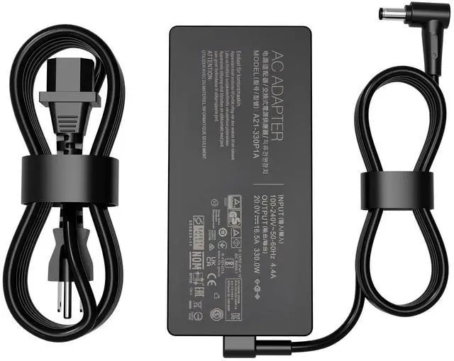 Main image of 330W 20V 16.5A AC Laptop Charger for Asus Rog Strix Scar 16 17 17SE 18 G18 Zephyrus-Duo-16 G733PZ G733PY G733P G733 G733CX G814JZ G834JY A21-330P1A A22-330P1A Power Supply Adapter Cord