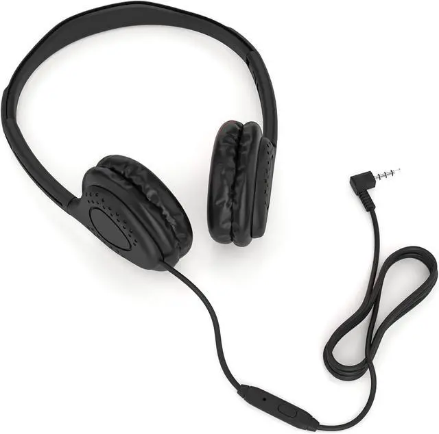 Alt view image 5 of 7 - Bulk Headphones with Microphone, 20 Pack Multicolor Wired On-Ear Headsets 3.5mm Jack, Leatherette Cushions, Adjustable Headband for Classrooms, Libraries, Remote Learning, Office