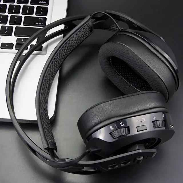 Alt view image 7 of 7 - Replacement Earpads Cushions for Plantronics (Poly) Rig 600 Pro (HS/HX), Rig 700(HD/HX/HS), Rig 700 Pro(HS/HX), Rig 800(HD/HS/LX), Rig 800 Pro(HD/HX/HS), Rig 900 Max HX Headset - MF Black