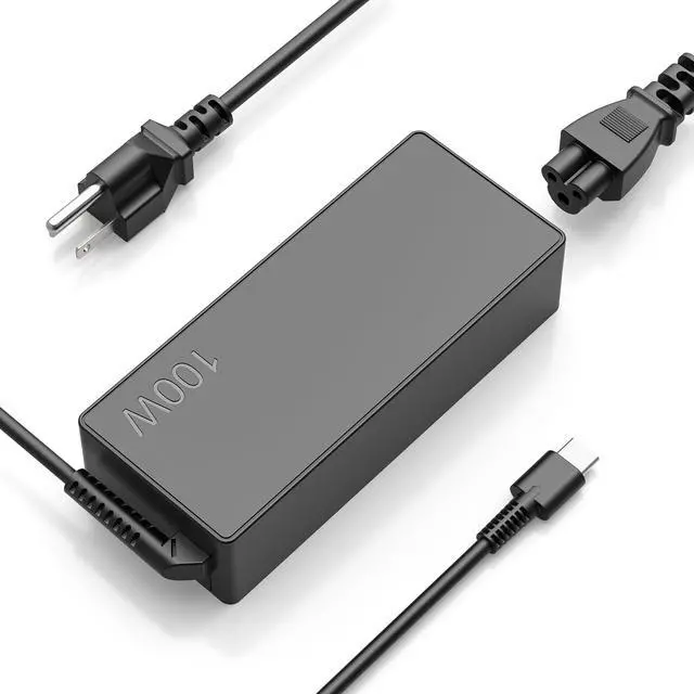 Main image of 100W USB C Laptop Charger Compatible with Lenovo Thinkpad Yoga Chromebook,Mac Book 16,15,14, 13 Inch,iPad Pro,Asus,Dell,HP,Acer,Samsung,Google All USB Type C Devices AC Power Adapter