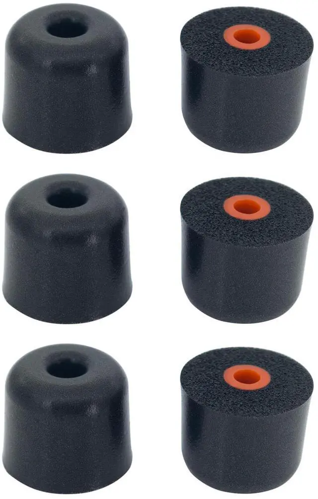 Main image of Foam Eartips Replacement for SureFire EP7 EP10 Tips | Comfort Fit, 3 Pairs, Black