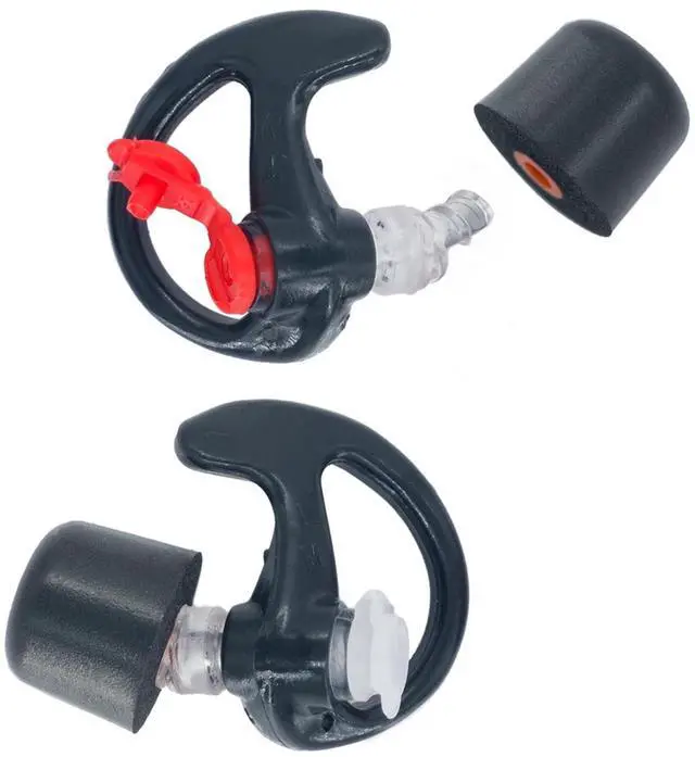 Alt view image 2 of 5 - Foam Eartips Replacement for SureFire EP7 EP10 Tips | Comfort Fit, 3 Pairs, Black
