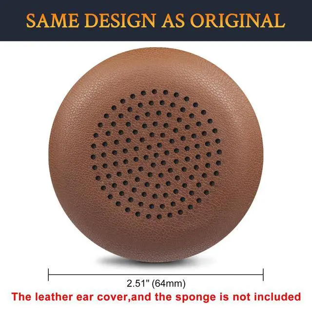 Alt view image 3 of 6 - Replacement Earpads Cover for Plantronics BlackWire C510/C520/C710/C720/C725 Headset, Cushions Ear Pads Cover for Poly BlackWire 510/520/710/720/725 - Coffee