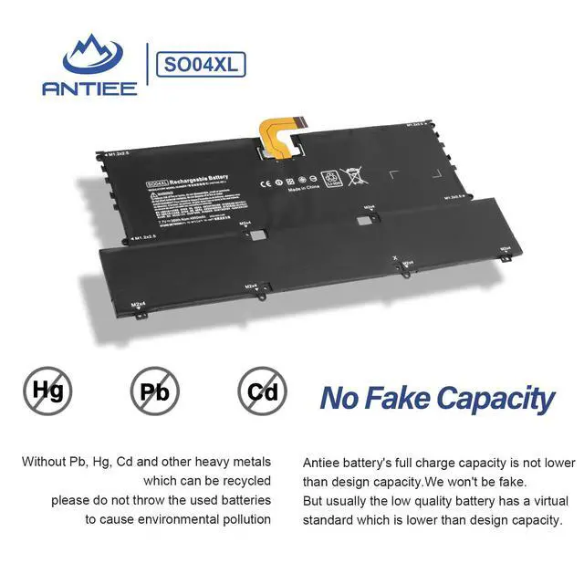 Alt view image 4 of 6 - SO04XL Battery for Hp Spectre 13-V000 13-V100 13T-V000 13T-V100 13-V011DX 13-V015TU 13-V111DX 13-V016TU 13-V014TU 13-V001LA/ Spectre Pro 13 G1 Series 844199-850 843534-1C1 844199-855 TPN-C127