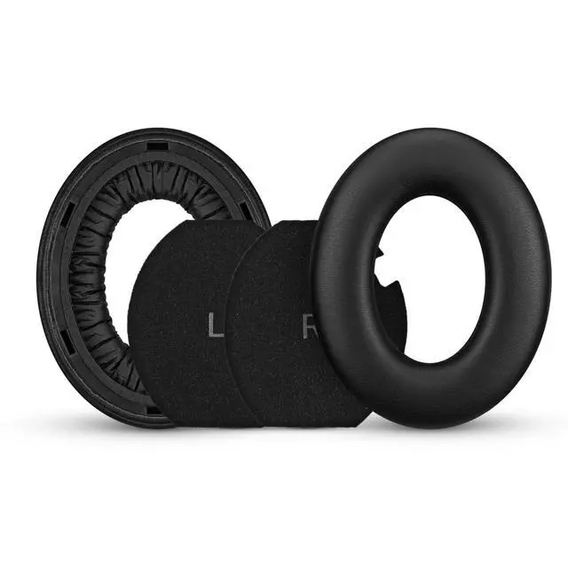 Alt view image 7 of 7 - Replacement Earpads for Sennheiser Momentum 4 (IV) Wireless Headphones, Soft PU Leather Cushions, Extra Comfort, Easy & Quick Installation, by (Black)