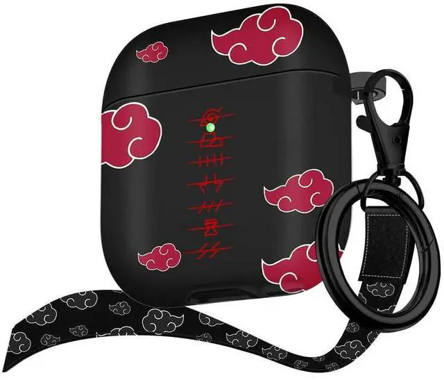 Main image of for Airpods Case, Anime Cartoon Cute Design for Airpods 1st and 2nd Generation Case Cover for Air Pods Men Boys Girls Kids,Kawaii Cases for Apple for Airpods 1/2,Anime Red Cloud Lanyard