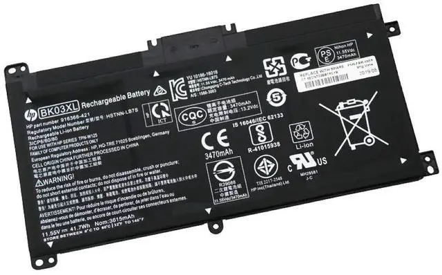 Main image of HP BK03XL Battery replaceable for HP Pavilion X360 14-BA000 14M-BA000:14m-ba011dx 14m-ba013dx 14m-ba015dx 14m-ba114dx 14-ba253cl 14-ba125cl 14-ba175nr 916366-421 541 916811-855 HSTNN-LB7S UB7G