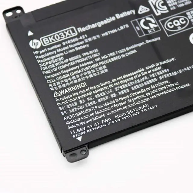 Alt view image 2 of 5 - HP BK03XL Battery replaceable for HP Pavilion X360 14-BA000 14M-BA000:14m-ba011dx 14m-ba013dx 14m-ba015dx 14m-ba114dx 14-ba253cl 14-ba125cl 14-ba175nr 916366-421 541 916811-855 HSTNN-LB7S UB7G