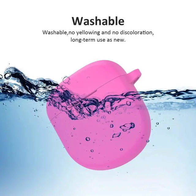 Alt view image 5 of 7 - Pink Case for New Bose QuietComfort Earbuds 2 2022, Silicone Cover Protective Skin Glow in Dark Funda