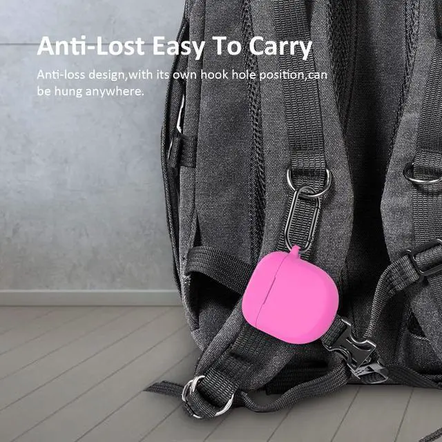 Alt view image 7 of 7 - Pink Case for New Bose QuietComfort Earbuds 2 2022, Silicone Cover Protective Skin Glow in Dark Funda