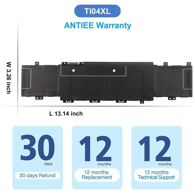 Alt view image 7 of 7 - TI04XL Laptop Battery Replacement for HP Envy 17-CH Series 55.67Wh | 17-CH0027UR 17-CH0026UR 17M-CH0013DX Series TIO4XL TI04055XL M24563-005 M24420-1C1 M24420-1D1 HSTNN-IB9T 15.12V