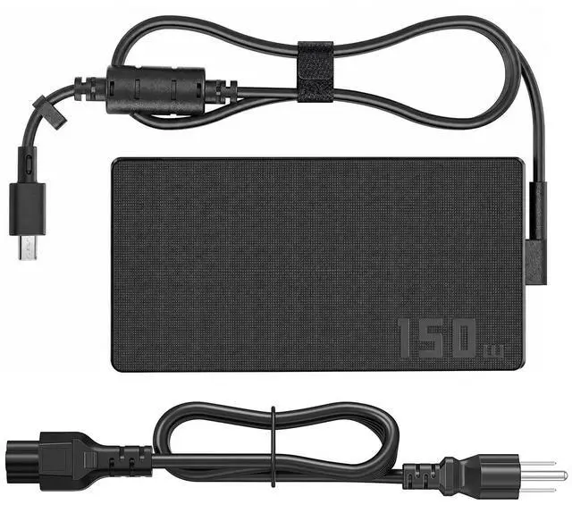 Alt view image 2 of 7 - 150W Laptop Charger Compatible with ASUS V16 Gaming Laptop V3607VU-DS76 V3607VJ-DS76 V3607VM-ES74, 20V 7.5A Rectangle Conn AC Power Supply Adapter Cord