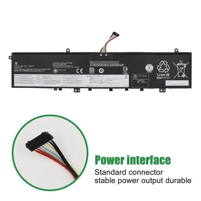 Alt view image 3 of 6 - L18M4PF1 Laptop Battery Replacement for Lenovo IdeaPad Yoga 9-15IMH5 C940-15IRH Series Notebook SB10W67267 5B10W67244 5B10U65276 L18D4PF1 SB10W67281 5B10W67392 5B10U65277 15.36V 69Wh 4500mAh