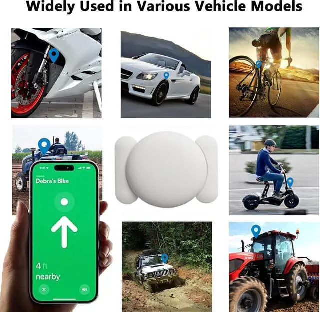 Alt view image 6 of 6 - Tracker Device for Vehicles,GPS Car Tracker Works with Apple Find My(iOS Only),Anti-Lost Car Locator,Mini Hidden Car Tracker with Magnetic Case (White,1PCS)