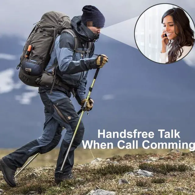 Alt view image 2 of 6 - Wireless Hat Music Beanie Headphones for Men Women Winter Warm Beanie Cap Wireless Music Headphone Sports Headset with Mic Handsfree Boys Girls Indoor Outdoor Earphone Earpieces