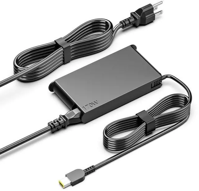 Main image of 170W 20V 8.5A Charger Compatible with Lenovo P50 P51 P52 P53 P70 P71 P73 P1 W540 W541 T540P P15 P17 P15V P15G T15G T15P AC Power Cord (USB Rectangular shap)