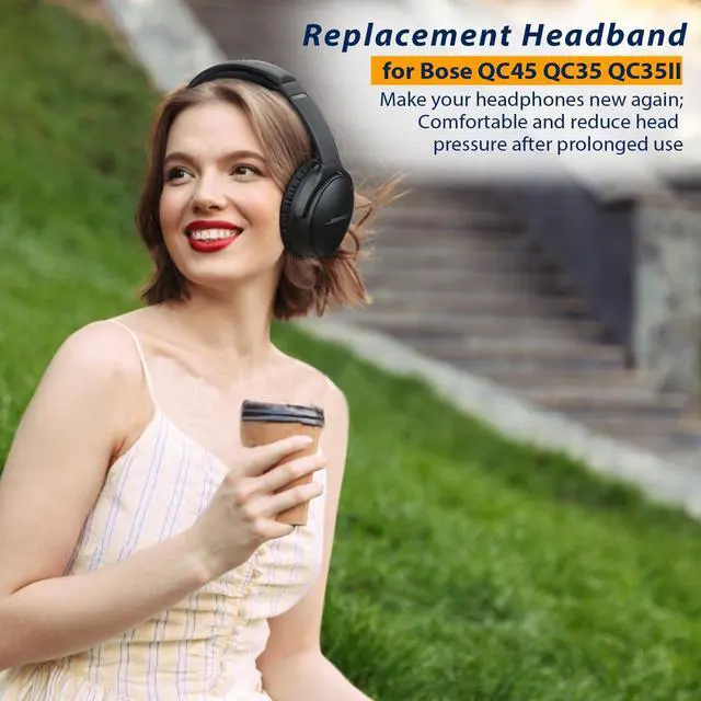 Alt view image 5 of 7 - Replacement Headband Cushion for Bose QuietComfort 35 (QC35) QC45 QC35 II Headphones (Beige)