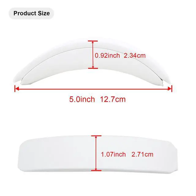 Alt view image 7 of 7 - Replacement Headband Cushion for Bose QuietComfort 35 (QC35) QC45 QC35 II Headphones (Beige)