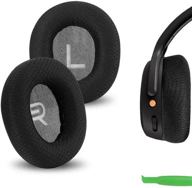 Main image of Comfort Mesh Fabric Ear Pads Compatible with Skullcandy Crusher ANC 2 Headphones, Ear Cushions with Video Guide (Black)