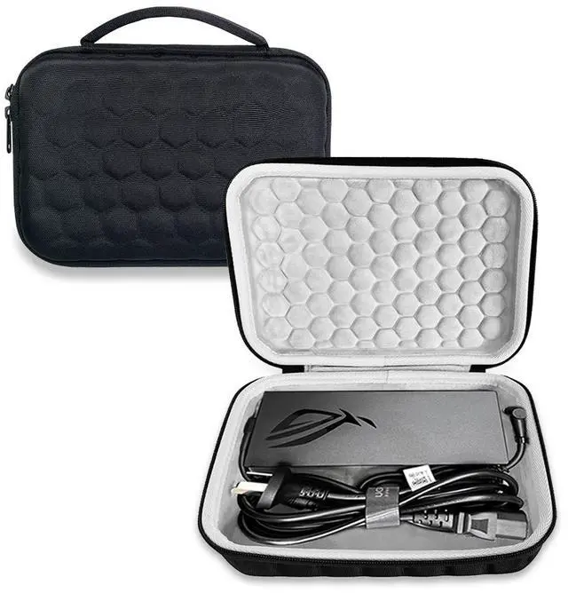 Main image of Hard Travel Gaming Laptop Charger Case Fit for ASUS ROG 150W/180W/200W/240W/280W/330W AC Adapter Cord Computer Accessories Case, ASUS Laptop Charger Carrying Travel Bag(Not Included Charger)