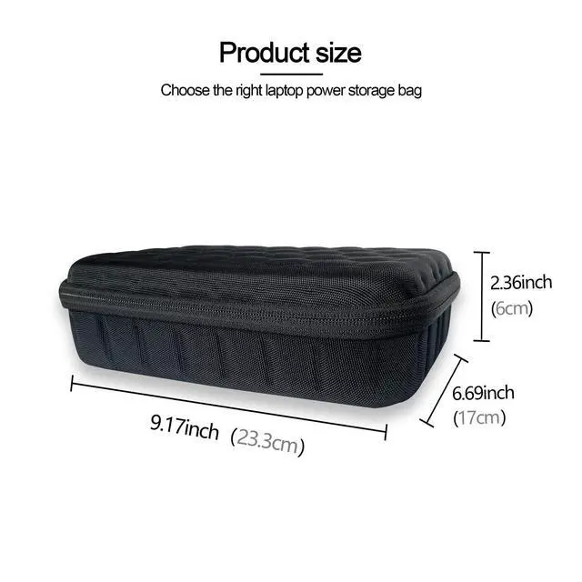 Alt view image 6 of 7 - Hard Travel Gaming Laptop Charger Case Fit for ASUS ROG 150W/180W/200W/240W/280W/330W AC Adapter Cord Computer Accessories Case, ASUS Laptop Charger Carrying Travel Bag(Not Included Charger)