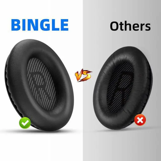 Alt view image 3 of 6 - Replacement Ear Pads for Bose QC35 & QC35 II | for Bose Headphones Quiet Comfort35 & Quietcomfort35 II